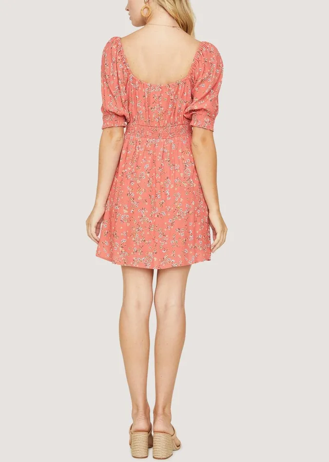 Everyday Adventures Mini Dress Redorangecoralfloralmulti Women Lost Wander Dresses