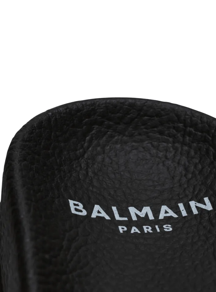 Flat Logo Sandals Black Kids Balmain