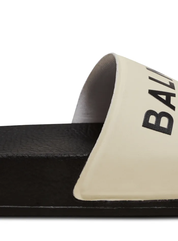 Flat Logo Sandals Black Kids Balmain
