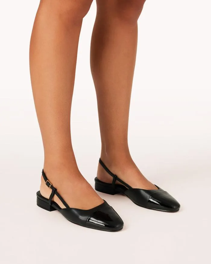 Flats Billini Ballet Flats HASSA BLACKBLACK PATENT