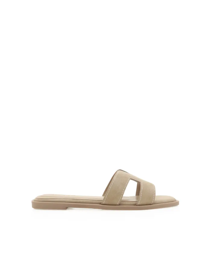 Flats Billini Sandals and Slides GORDY TAUPE NUBUCK
