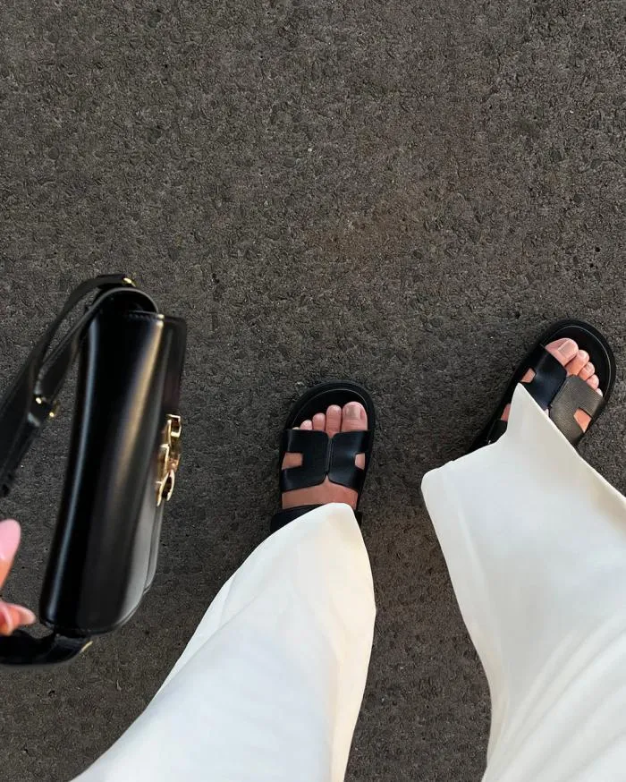 Flats Billini Sandals and Slides THEON BLACK