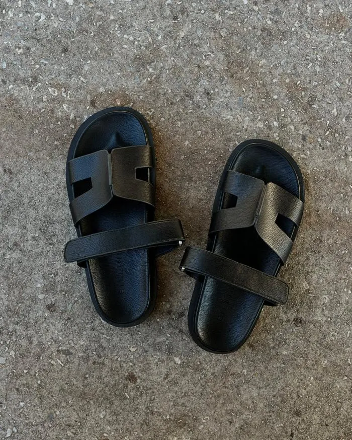 Flats Billini Sandals and Slides THEON BLACK