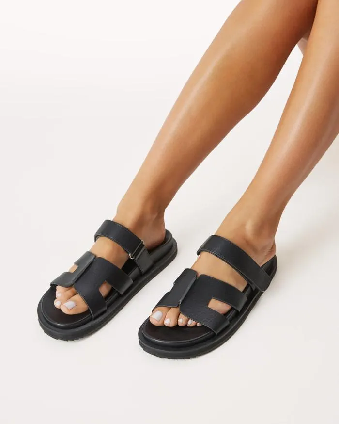 Flats Billini Sandals and Slides THEON BLACK