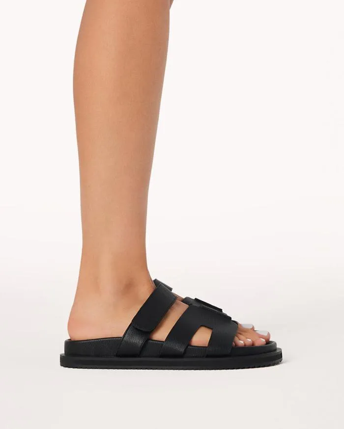 Flats Billini Sandals and Slides THEON BLACK