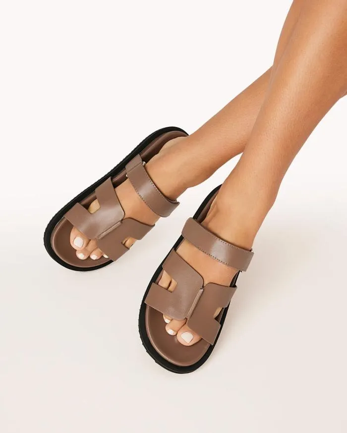 Flats Billini Sandals and Slides THEON MOCHA