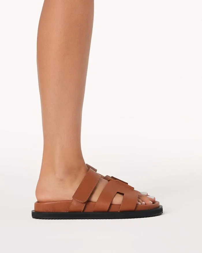 Flats Billini Sandals and Slides THEON TAN