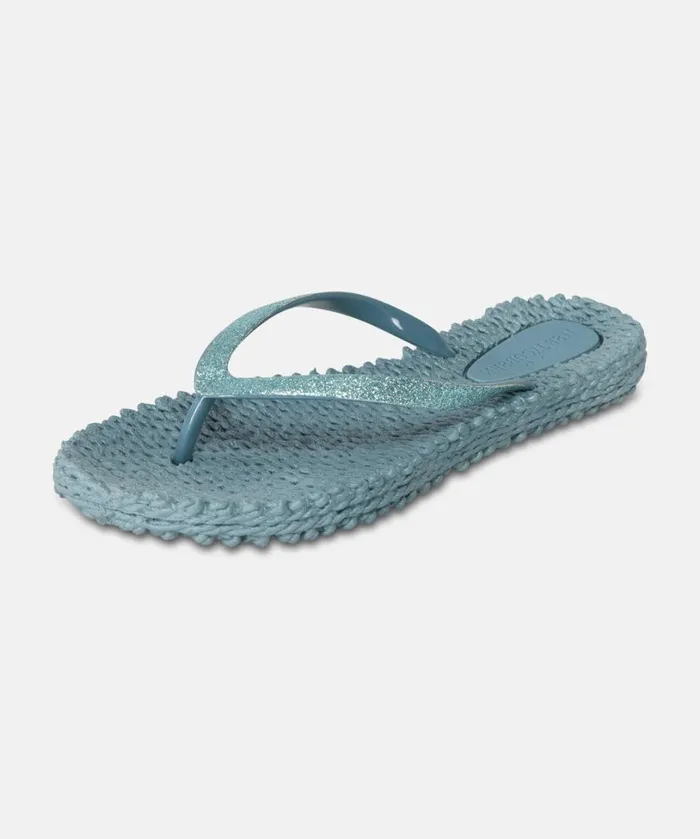 Flip Flop With Glitter 8211 Lichen Blue Shoes Ilse Jacobsen Flip Flops