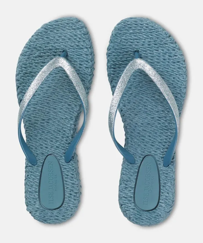 Flip Flop With Glitter 8211 Lichen Blue Shoes Ilse Jacobsen Flip Flops Flip Flop With Glitter 8211 Lichen Blue Shoes Ilse Jacobsen Flip Flops