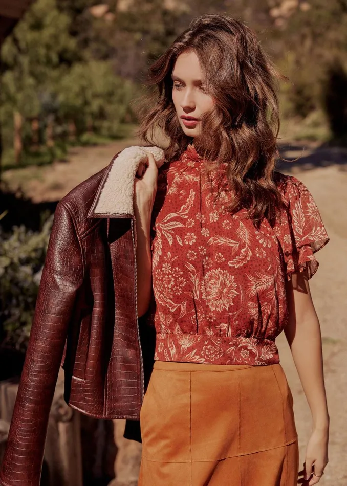 Florencia Top Rustfloral Women Lost Wander Tops