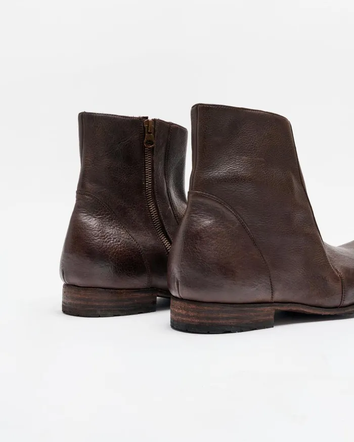 Footwear Men Billy Reid Paglia Moto Boot Blackdark Brown