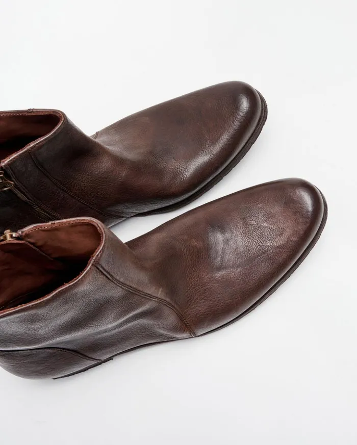 Footwear Men Billy Reid Paglia Moto Boot Blackdark Brown