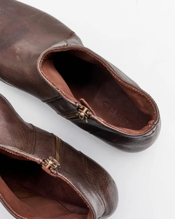Footwear Men Billy Reid Paglia Moto Boot Blackdark Brown