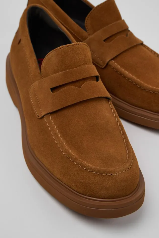 Formal Shoes Men Camper Norman Brown Nubuck Shoes