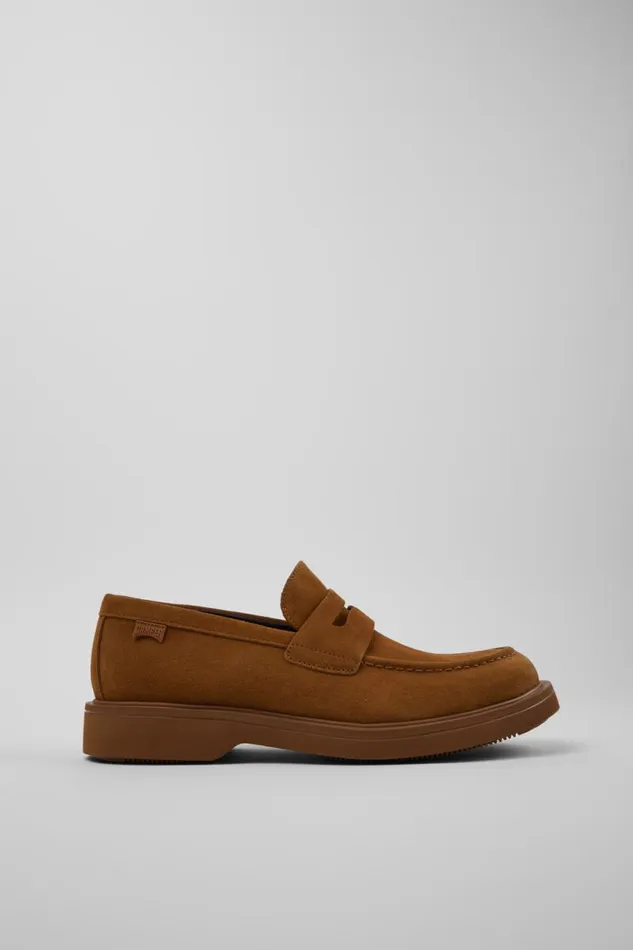 Formal Shoes Men Camper Norman Brown Nubuck Shoes