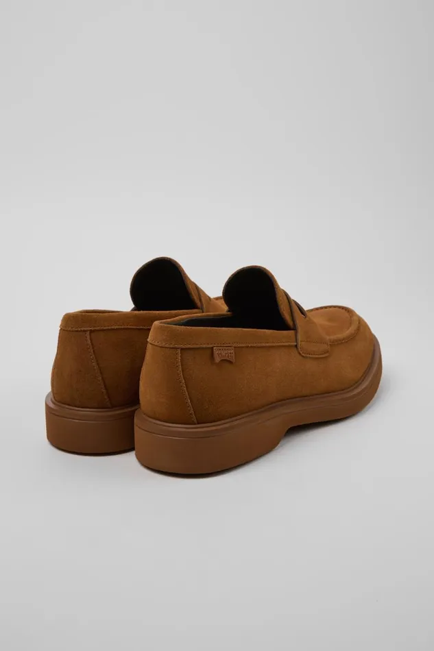 Formal Shoes Men Camper Norman Brown Nubuck Shoes