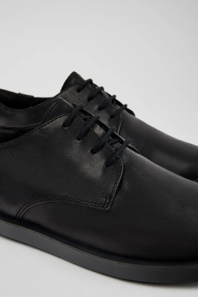 Formal Shoes Men Camper Wagon Black Leather Blucher