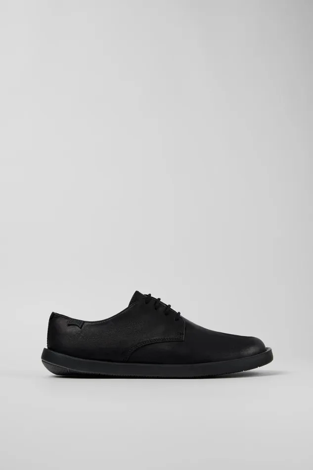 Formal Shoes Men Camper Wagon Black Leather Blucher