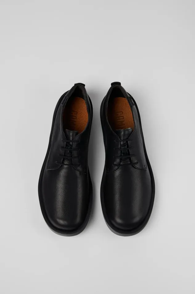 Formal Shoes Men Camper Wagon Black Leather Blucher