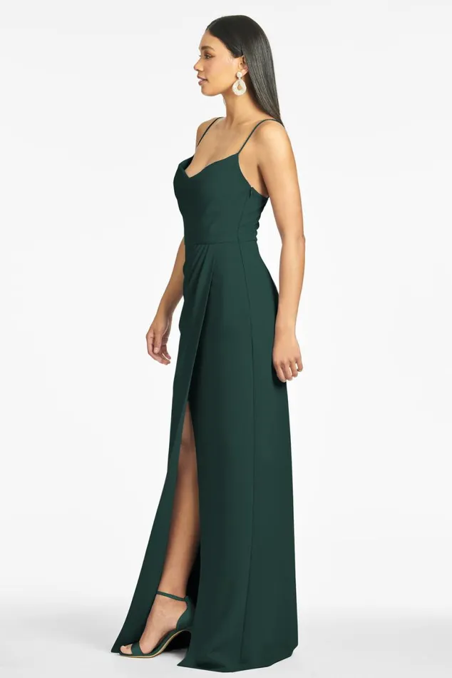 Formal Women Sachin and Babi Paulina 4Way Stretch Crepe Gown 8211 Emerald