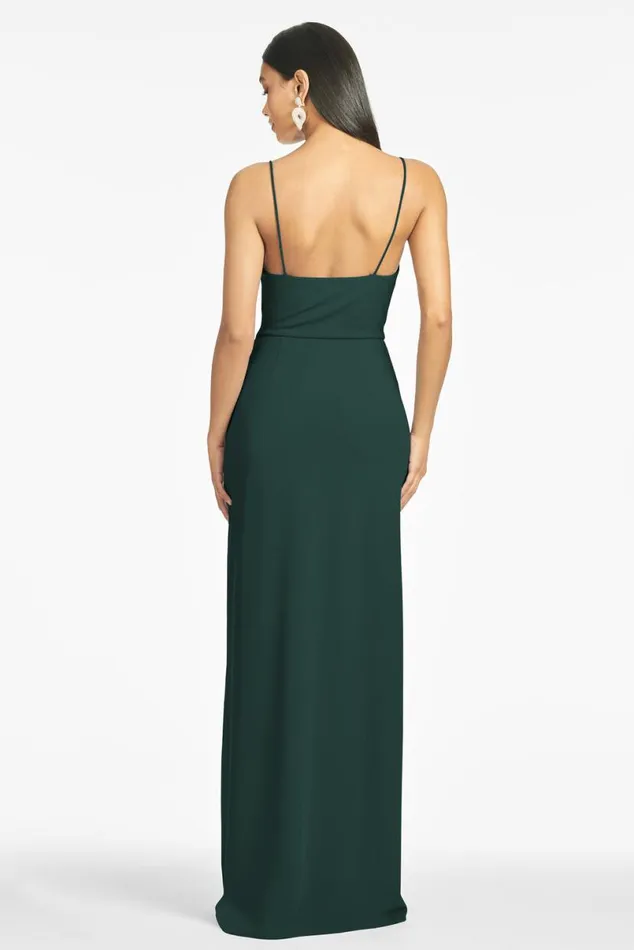 Formal Women Sachin and Babi Paulina 4Way Stretch Crepe Gown 8211 Emerald