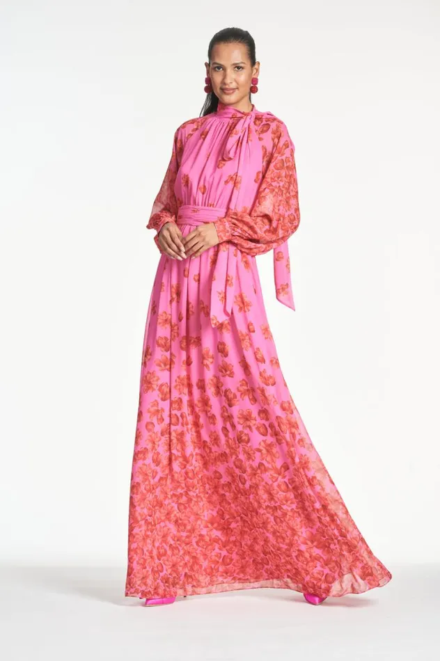 Formal Women Sachin and Babi Vera Gown 8211 RoseVermillion