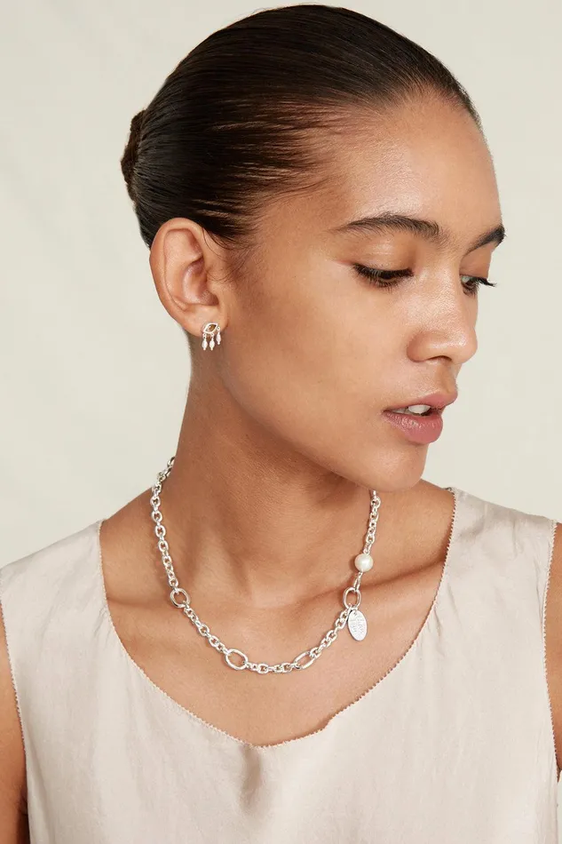 Frances Short Necklace Silver Women Chan Luu Necklaces