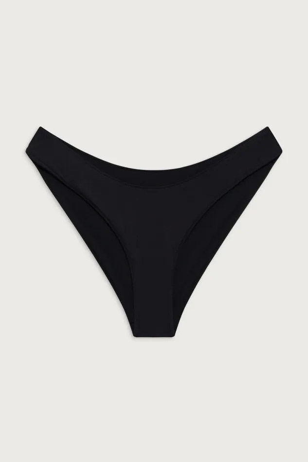 Frankies Bikinis Bikinis Women Catalina Full Coverage Bikini Bottom Black