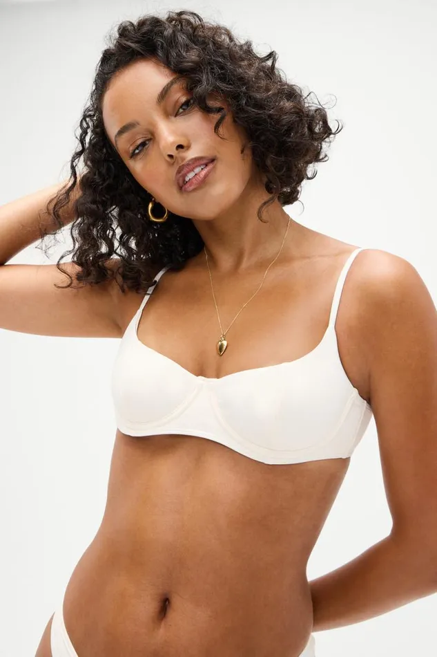Frankies Bikinis Bikinis Women Cola Underwire Bikini Top Sunrose