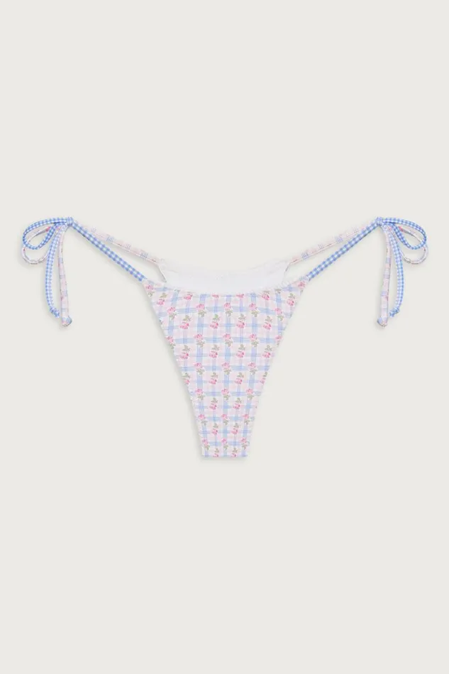 Frankies Bikinis Bikinis Women Divine Skimpy Floral Bikini Bottom Rose Picnic Ruffle