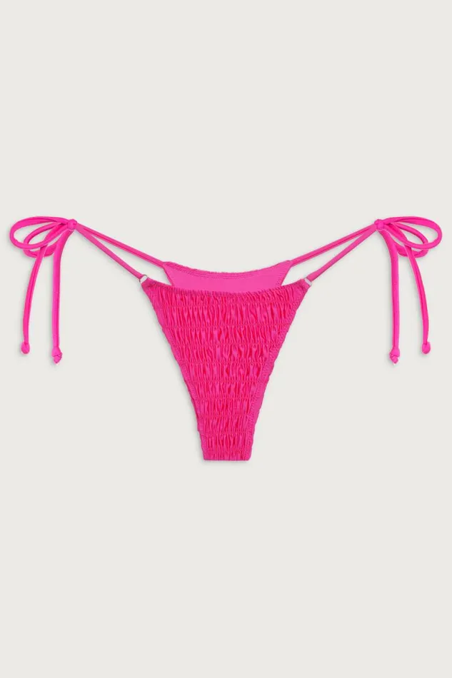 Frankies Bikinis Bikinis Women Divine Skimpy Shine Bikini Bottom Candy Pink