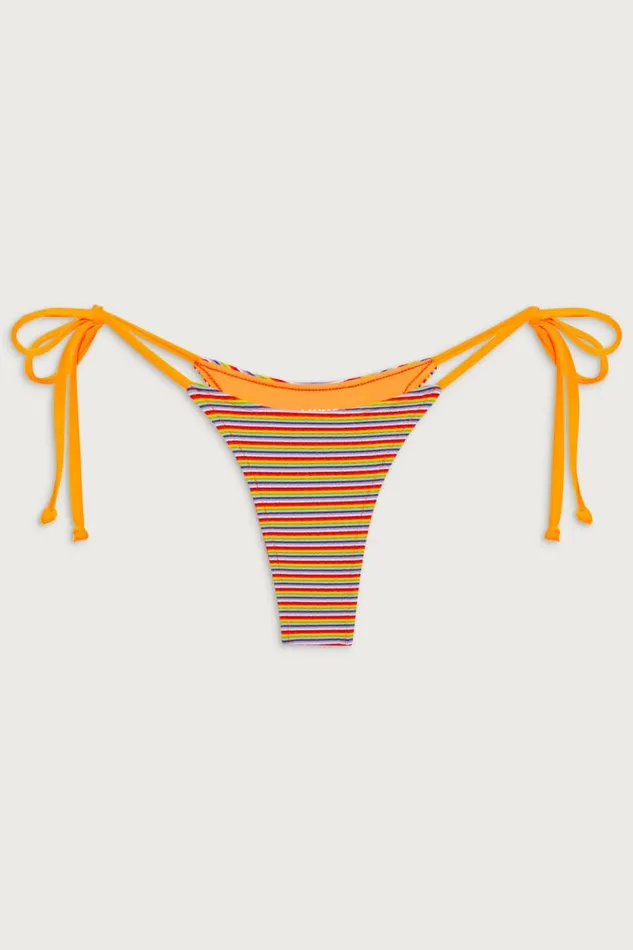 Frankies Bikinis Bikinis Women Divine Striped Skimpy Bikini Bottom Hawaiian Sky
