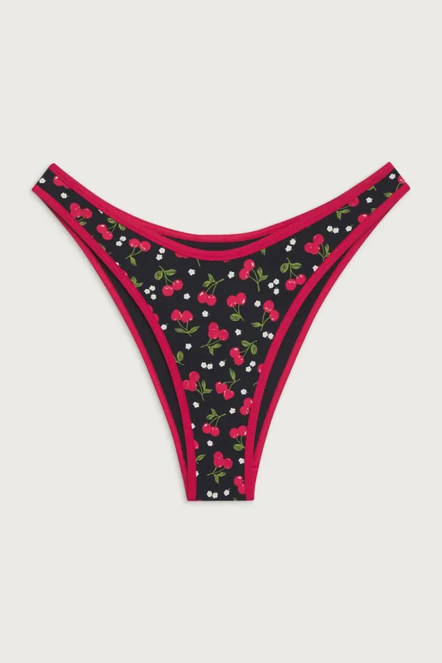 Frankies Bikinis Bikinis Women Dove Classic Bikini Bottom Cherry Hearts