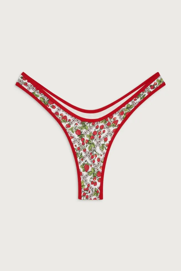 Frankies Bikinis Bikinis Women Full Moon Micro Bikini Bottom Berry In Love