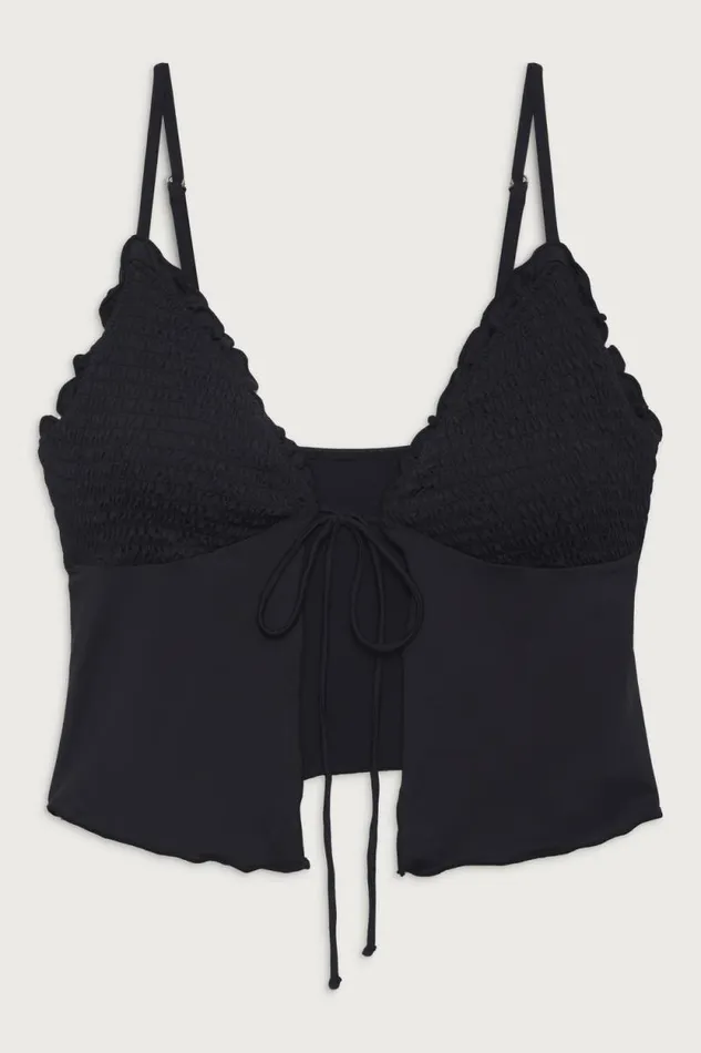 Frankies Bikinis Bikinis Women Penelope Tankini Bikini Top Black