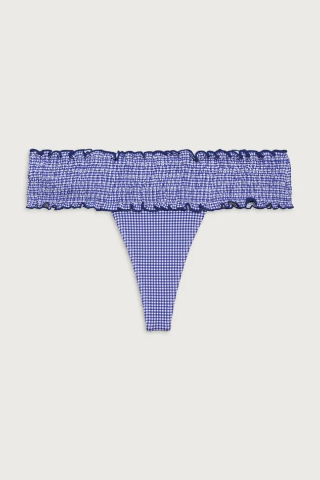 Frankies Bikinis Bikinis Women Sofie Micro Bikini Bottom Sailor Gingham