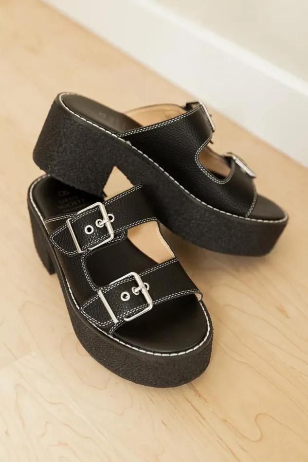 Gabriella Platform Sandals In Black Black Women Bohme Shoes