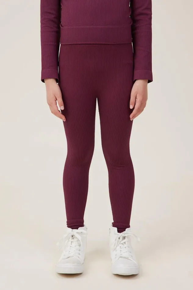 Girls 214 Leggings Pants and Jeans Cotton On Imogen Seamfree Legging Crushed Berry