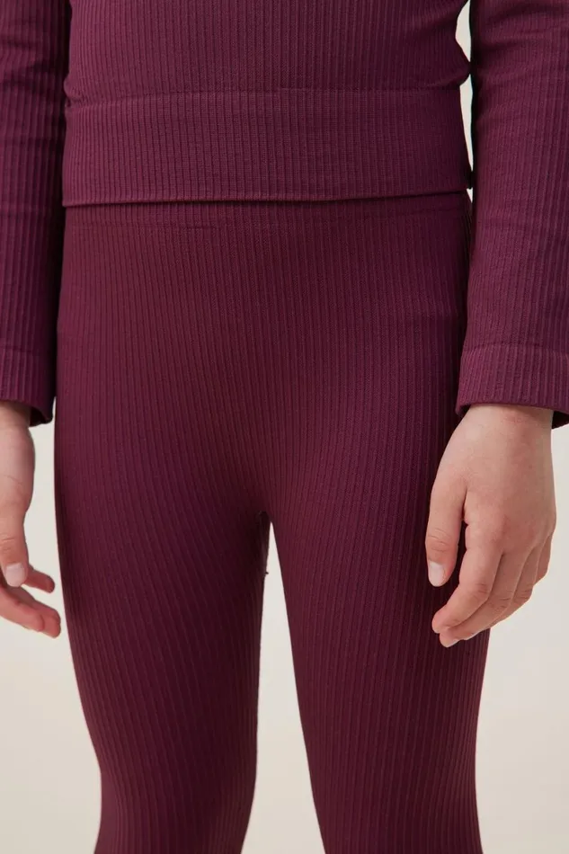 Girls 214 Leggings Pants and Jeans Cotton On Imogen Seamfree Legging Crushed Berry