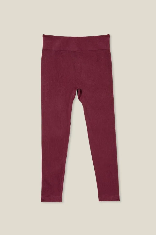 Girls 214 Leggings Pants and Jeans Cotton On Imogen Seamfree Legging Crushed Berry