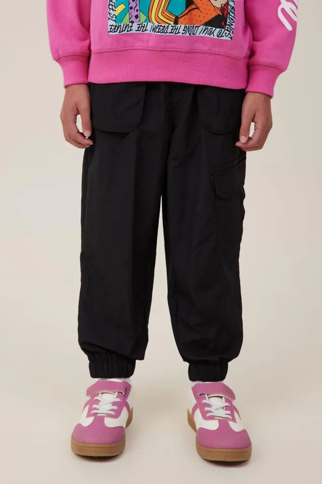Girls 214 Leggings Pants and Jeans Cotton On Peta Parachute Pant Black