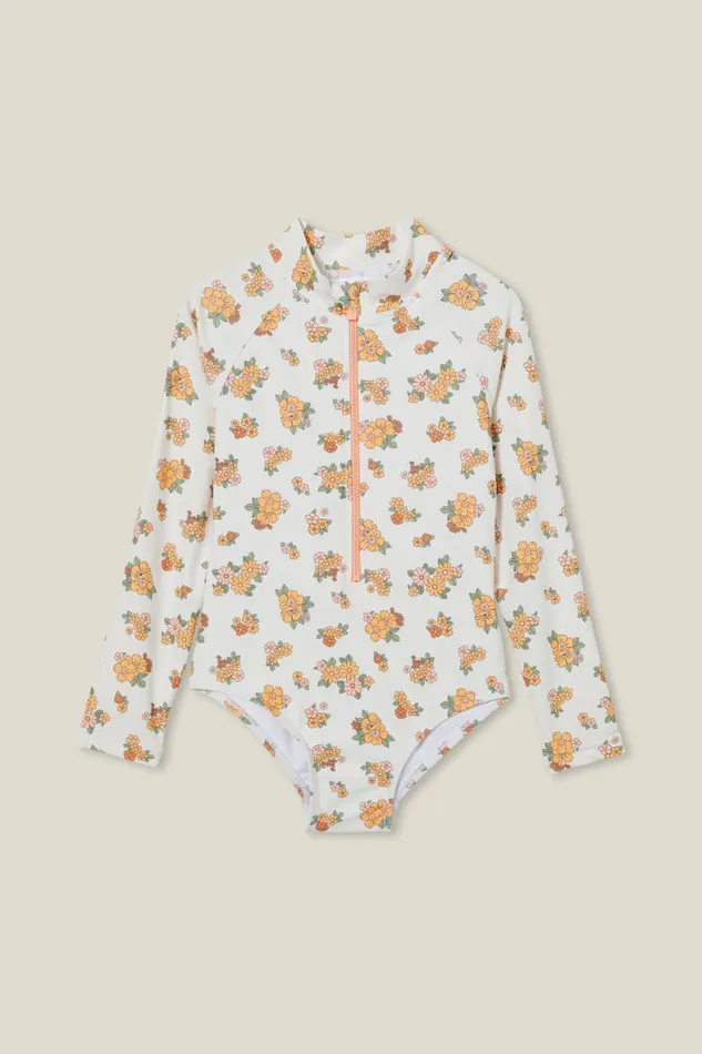 Girls 214 Swimwear Cotton On Lydia One Piece Vanillaava Ditsy