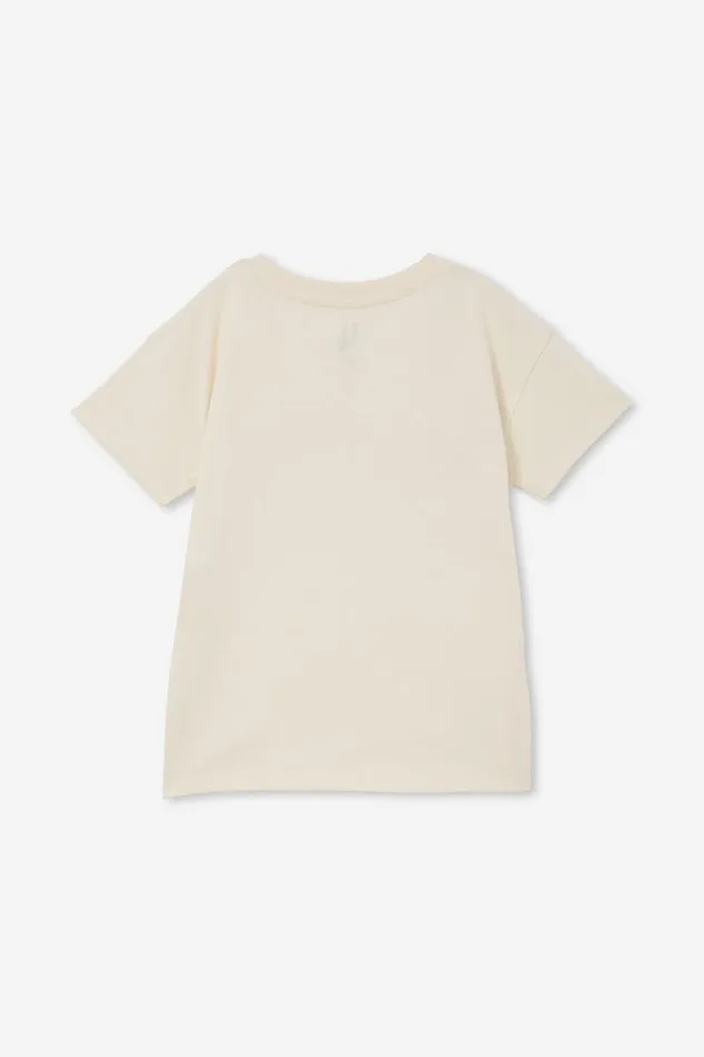 Girls 214 Tops and TShirts Cotton On Poppy Short Sleeve Print Tee Dark Vanillatexas