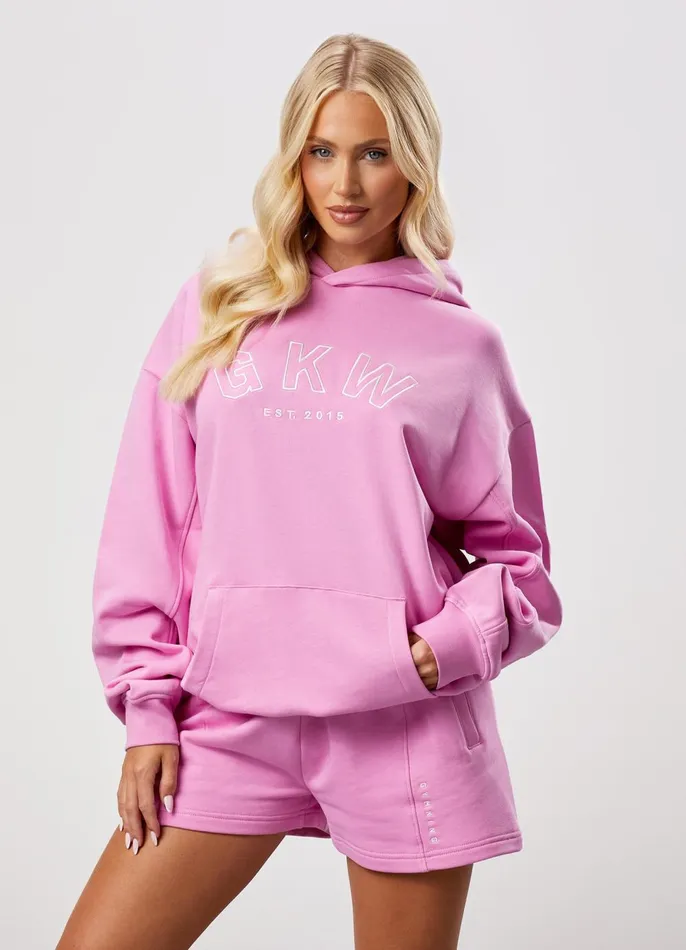 Gym King CoOrds Women GKW Relaxed Fit Hoodie 8211 Pink Rose