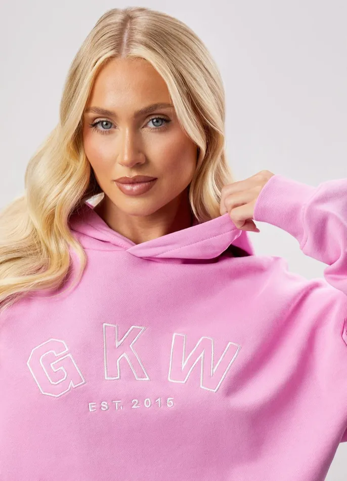 Gym King CoOrds Women GKW Relaxed Fit Hoodie 8211 Pink Rose