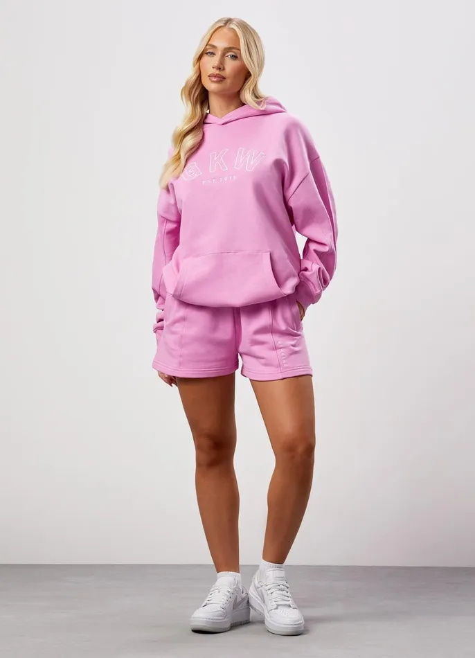 Gym King CoOrds Women GKW Relaxed Fit Hoodie 8211 Pink Rose