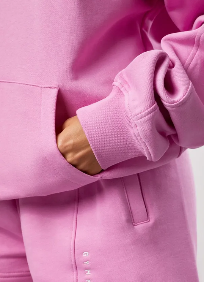 Gym King CoOrds Women GKW Relaxed Fit Hoodie 8211 Pink Rose