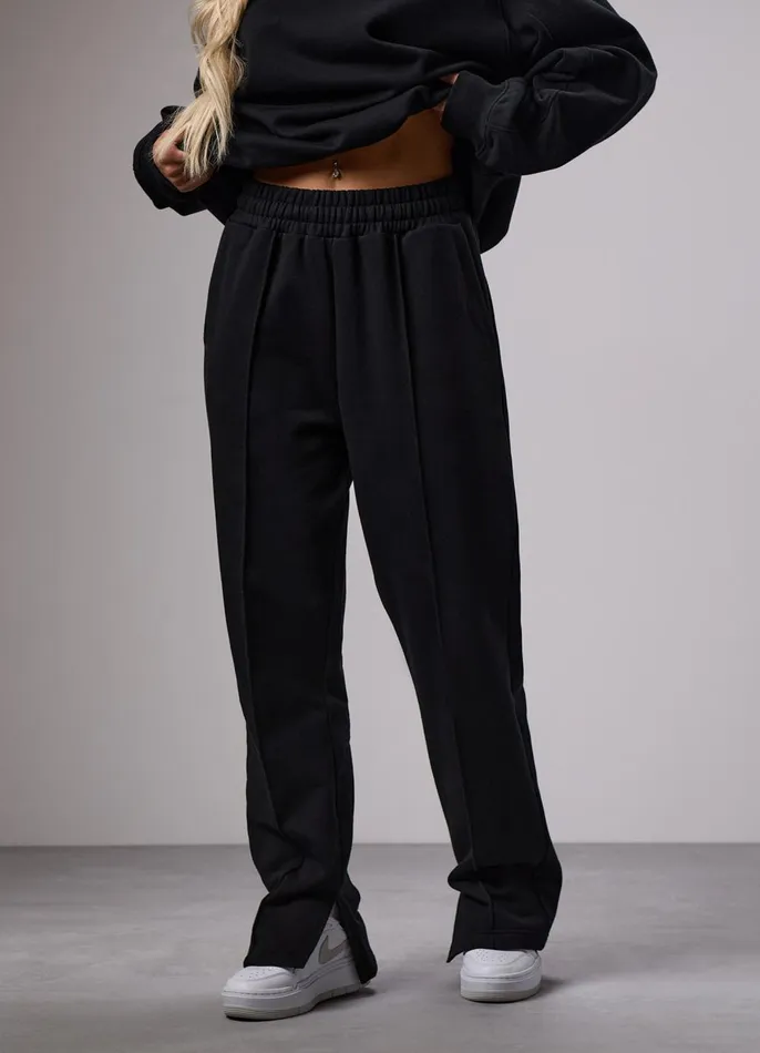 Gym King CoOrds Women GKW Sports Luxe Straight Leg Jogger 8211 Black