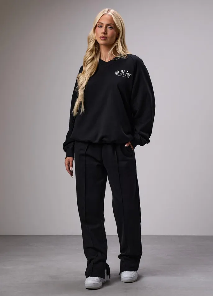 Gym King CoOrds Women GKW Sports Luxe Straight Leg Jogger 8211 Black