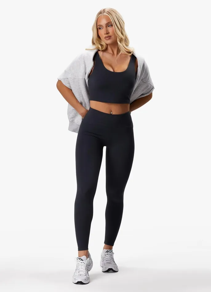 Gym King CoOrds Women Peach Luxe Legging 8211 Pewter Luxe